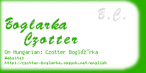 boglarka czotter business card